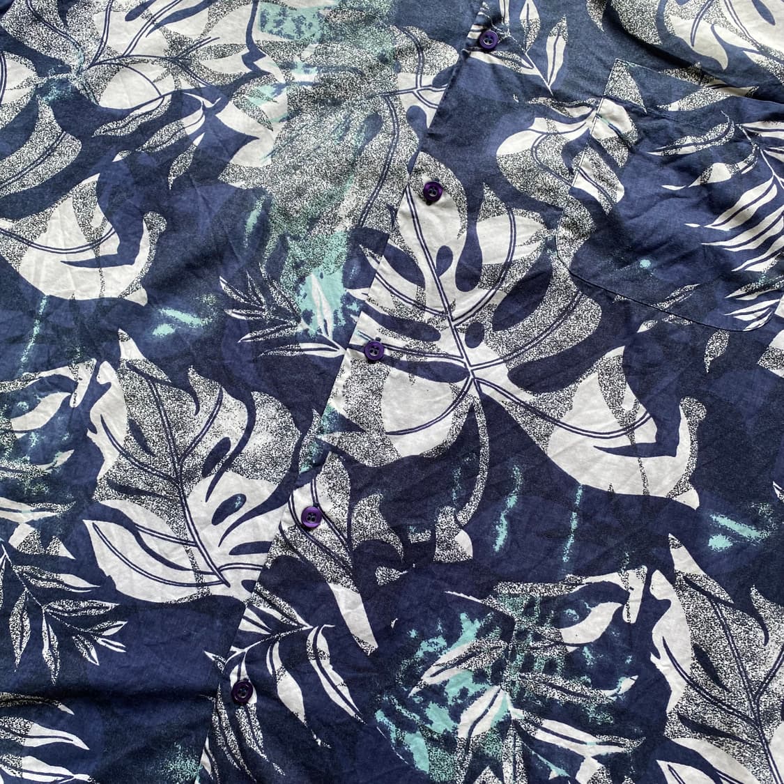 빈티지 반팔 셔츠 XL 남성 하와이안 패턴 상품이미지3