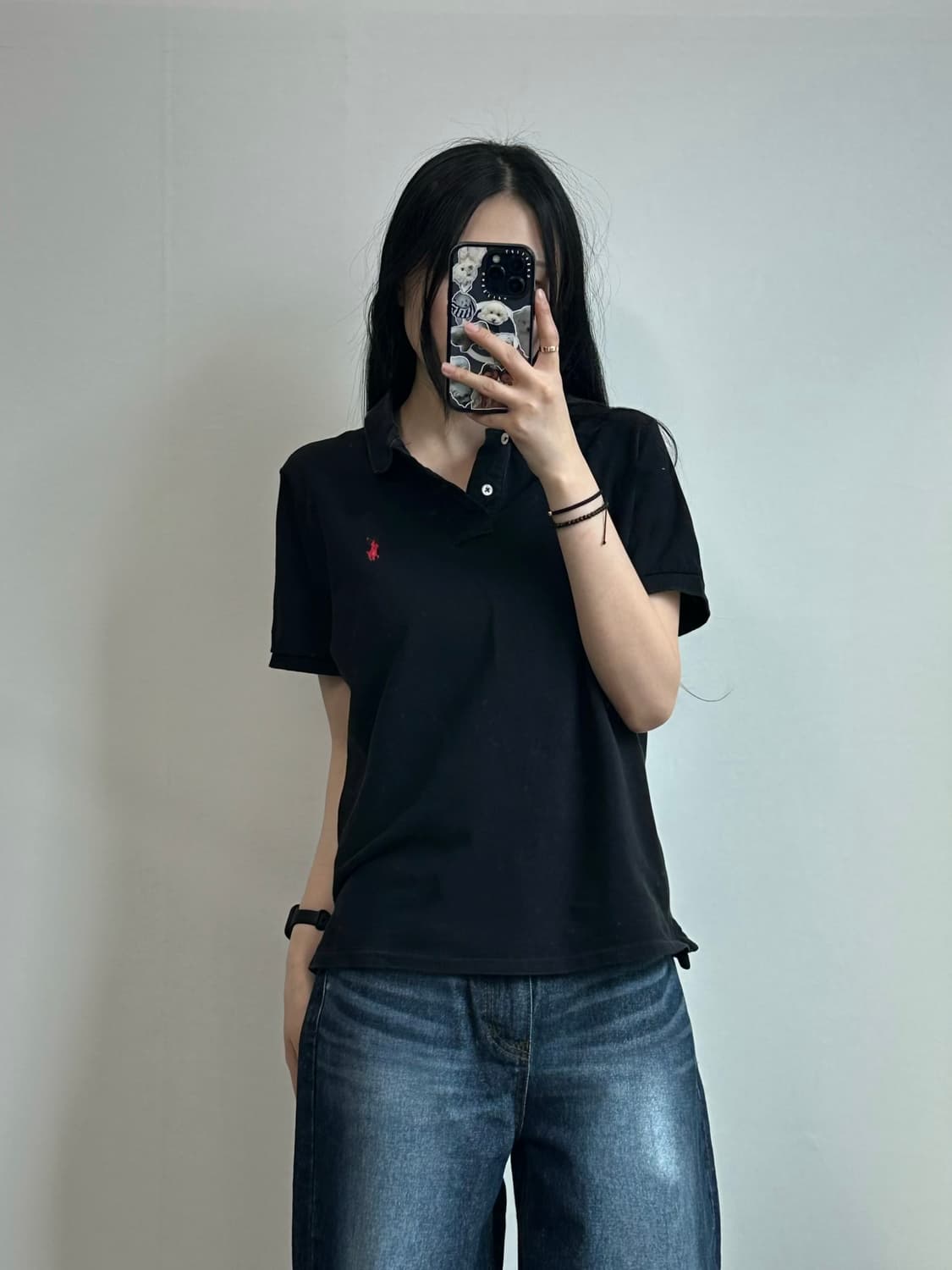 폴로 랄프로렌 블랙 반팔 pk 티셔츠 상품이미지1