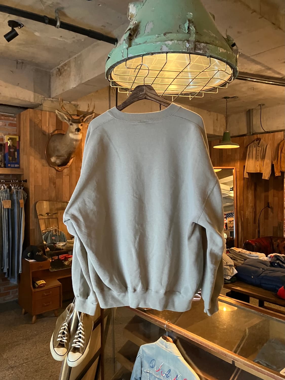 90s USA 빈티지 러셀 플레인 스웻 셔츠 맨투맨 상품이미지3