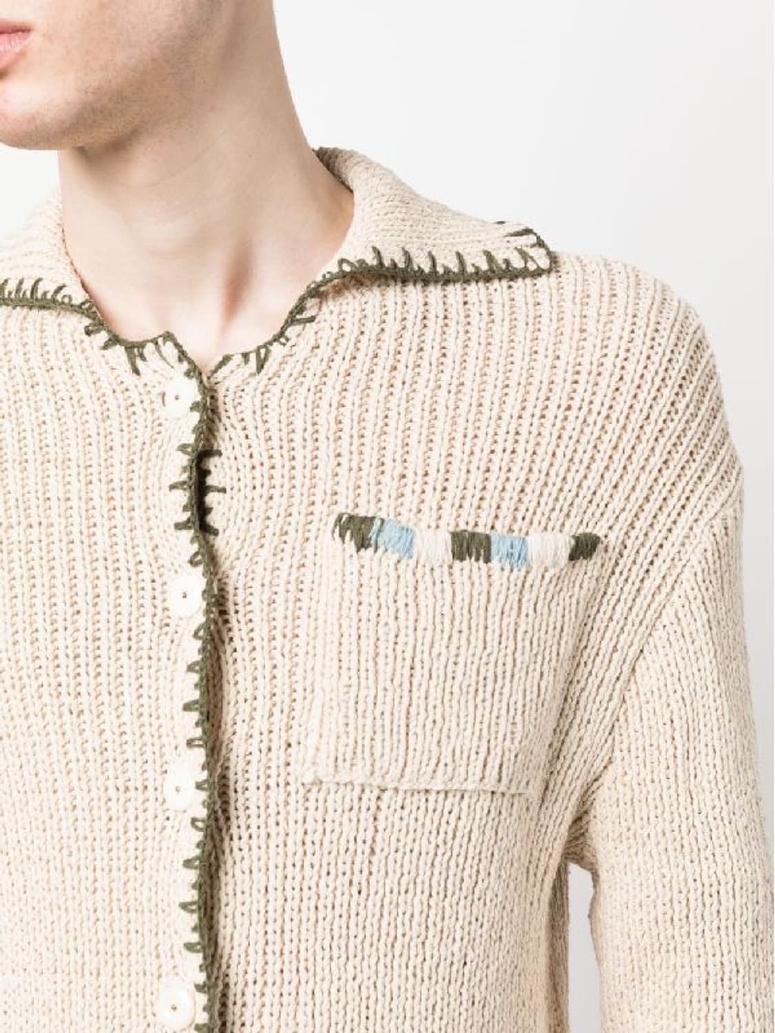 Story mfg. GRANDAD 스티치 디테일 가디건 상품이미지4