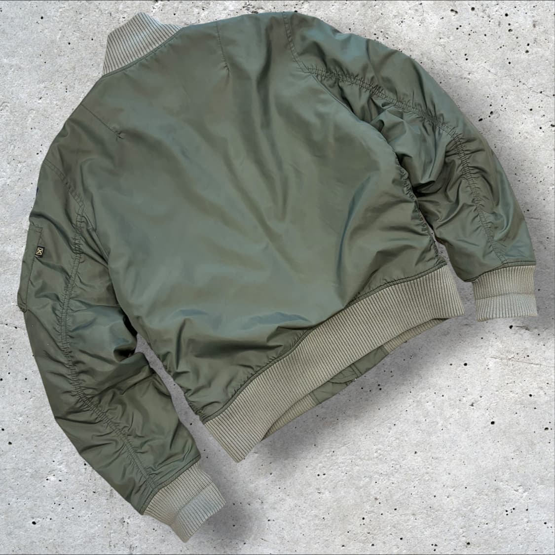 [L] 엑스톤즈 밀리터리 항공 MA-1 봄버 자켓 카키 D656 상품이미지2