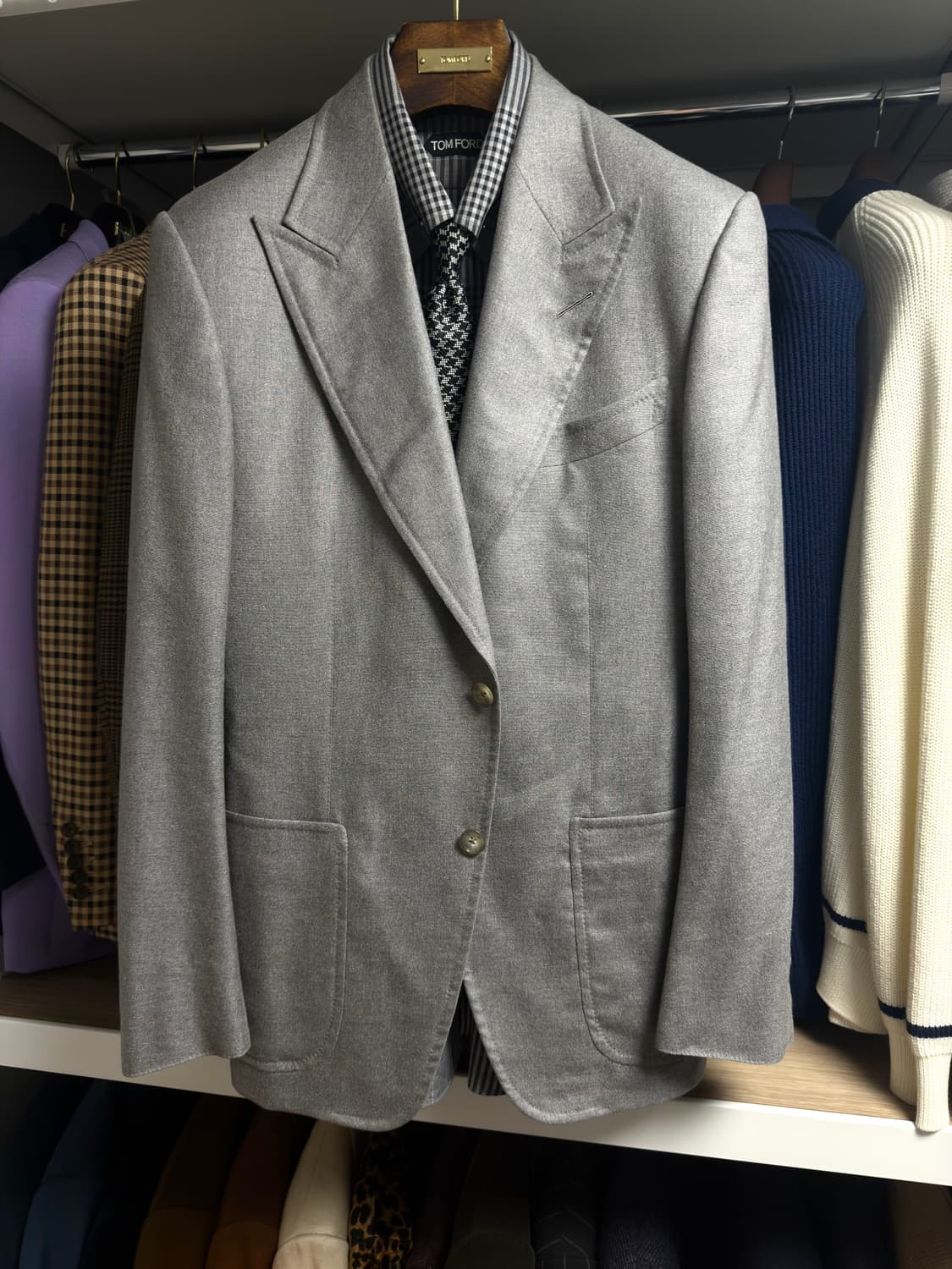 (명작,강추👍)톰포드 실크 캐시미어 자켓 블레이저 수트 상품이미지8