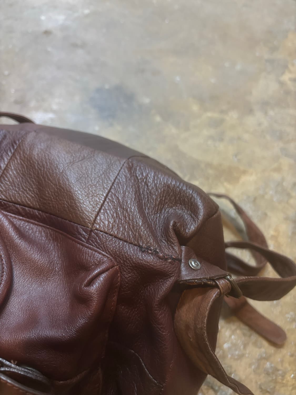 빈티지 복조리 가죽 백팩 상품이미지10