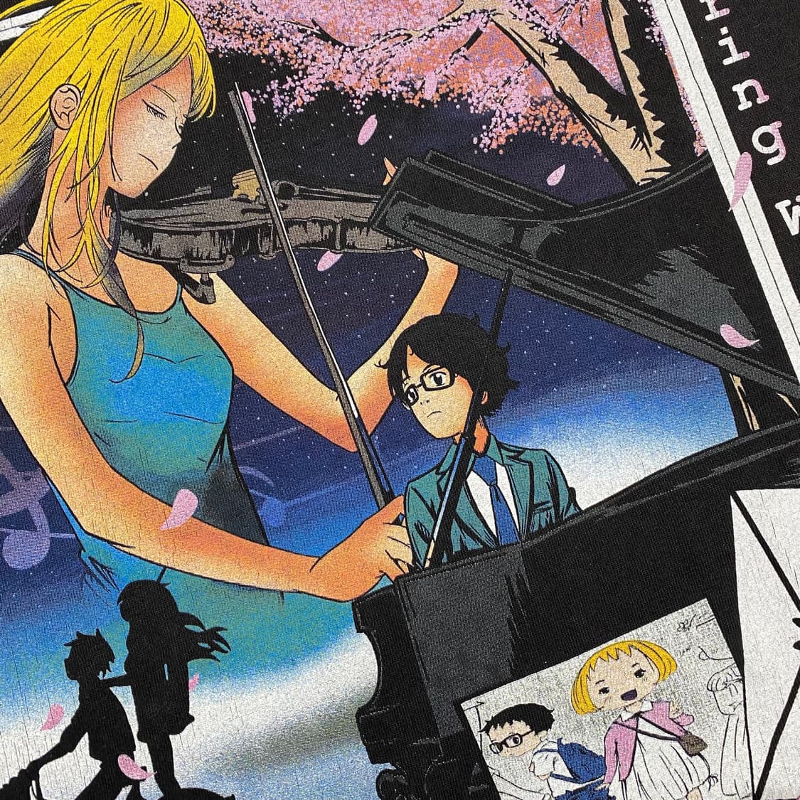 4월은 너의 거짓말 부틀렉 애니메이션 티셔츠 상품이미지5