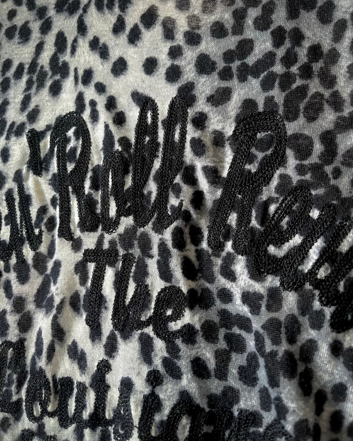 NO ID Stitch Lettering 1/2 Leopard Shirt 상품이미지8
