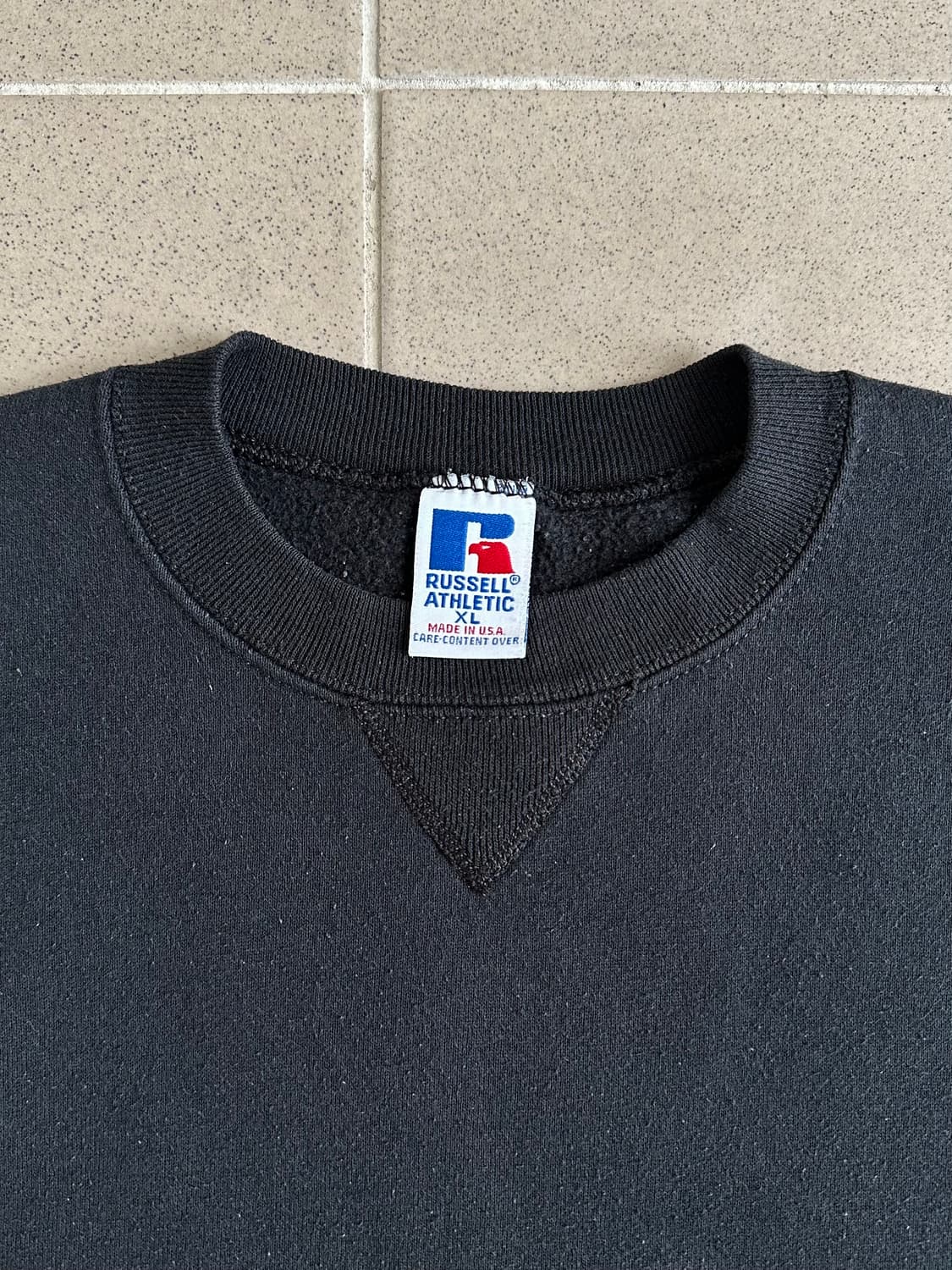 90s 빈티지 러셀 스웻셔츠 블랙 XL USA 상품이미지6