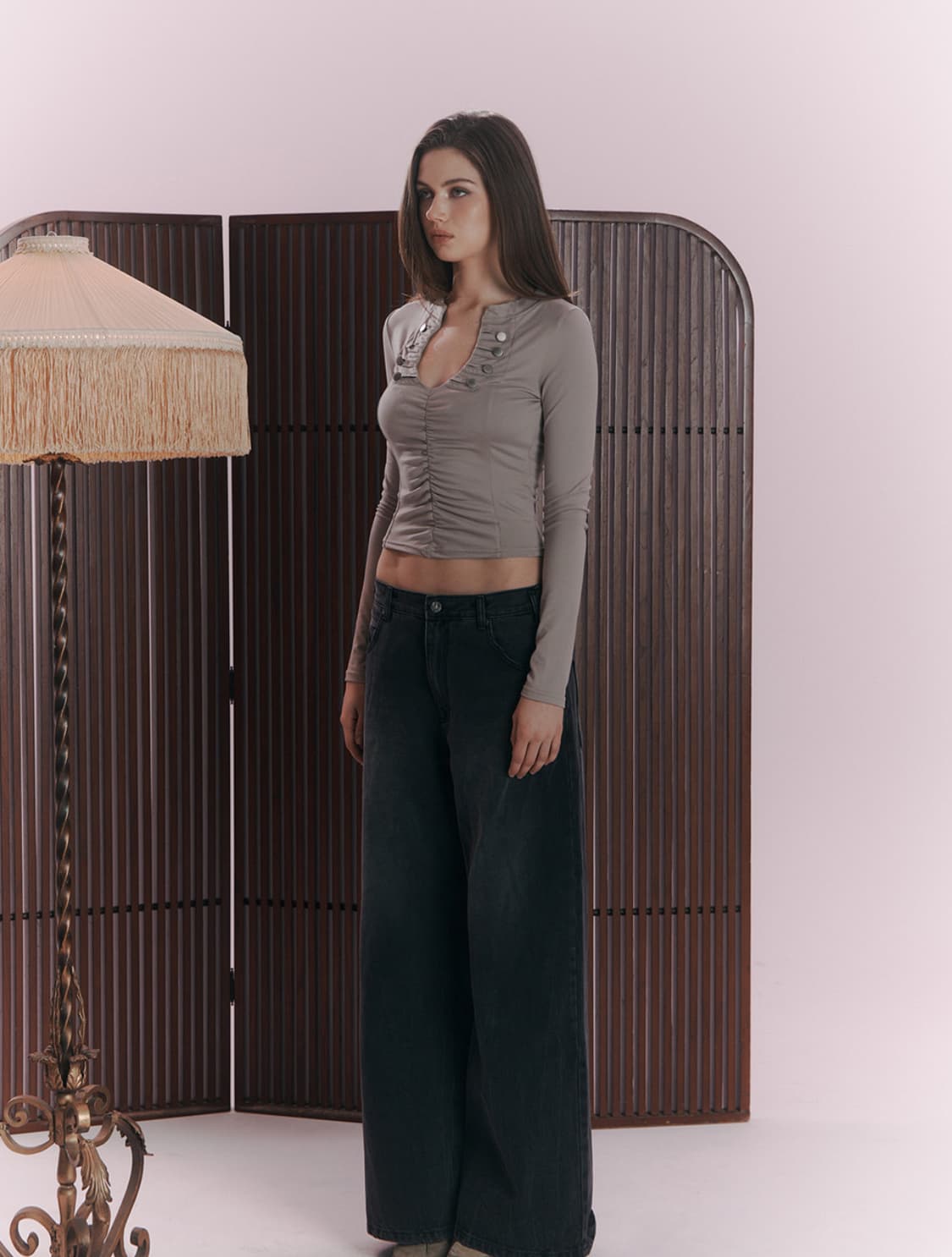 플리즈노팔로우 Ruby Long Sleeve Top 루비 롱 슬리브 탑 상품이미지2