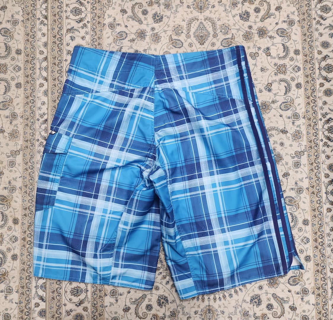 아디다스 블루 체크 웨이크/스윔팬츠 105 (36-38사이즈) 상품이미지2