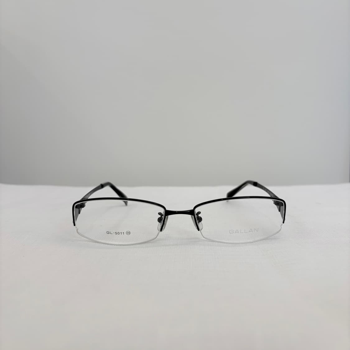 GALLAN 블랙 반무테 빈티지안경 상품이미지1