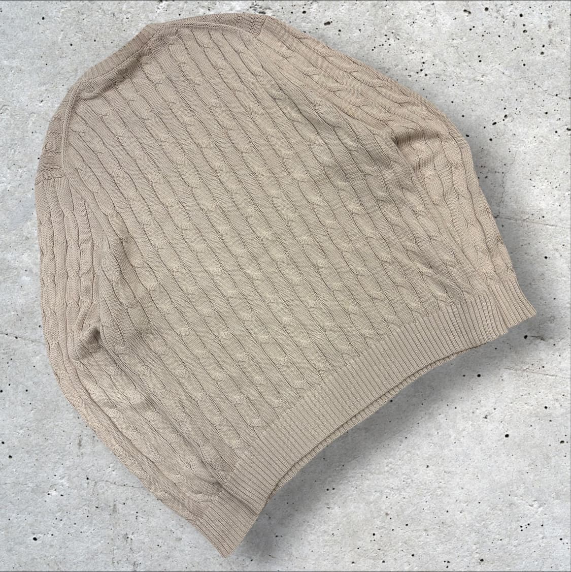 [XL] 폴로 랄프로렌 꽈배기 케이블 니트 베이지 B300 상품이미지2