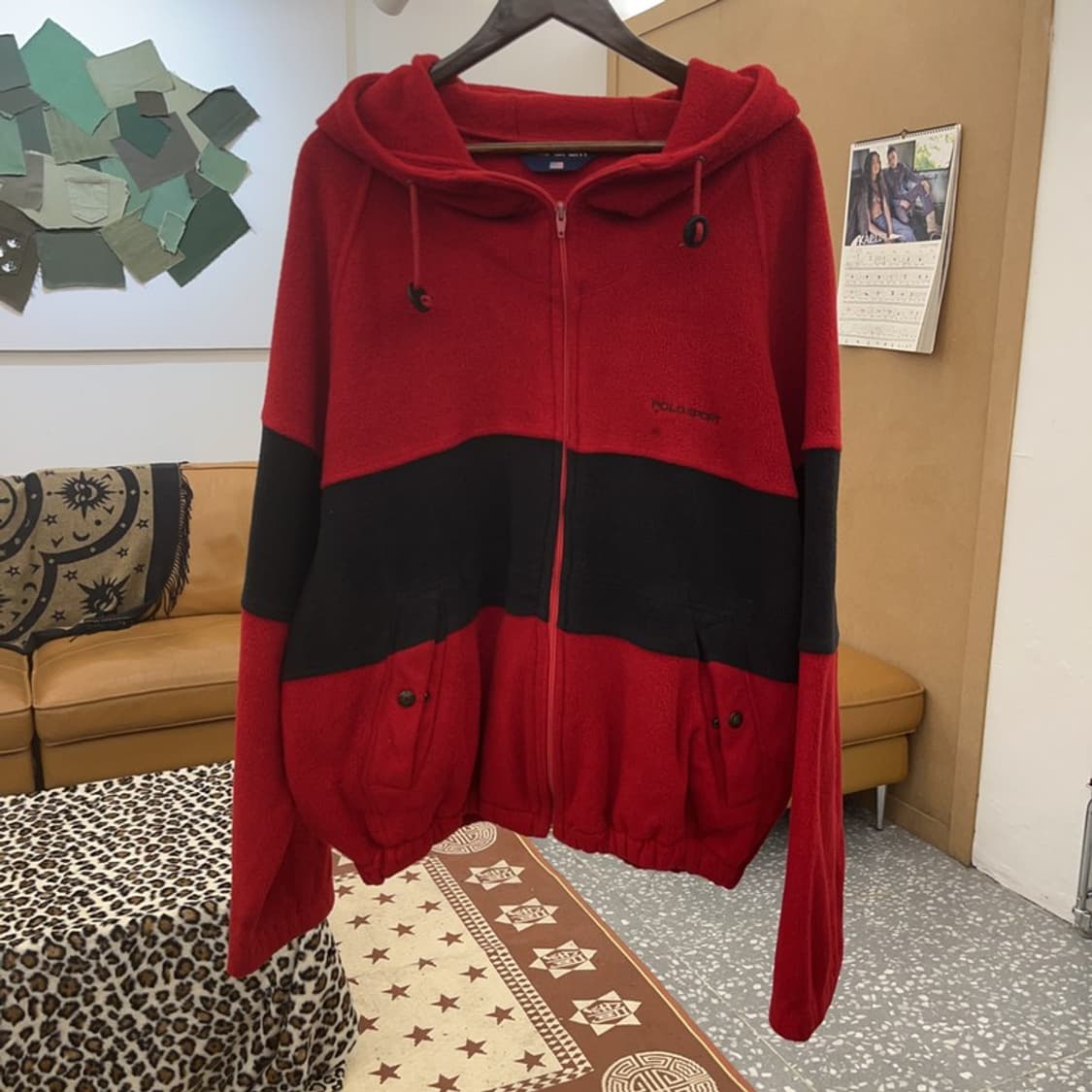 폴로 랄프로렌 스포츠 레트로 배색 오버핏 후리스 105 C09316 상품이미지3