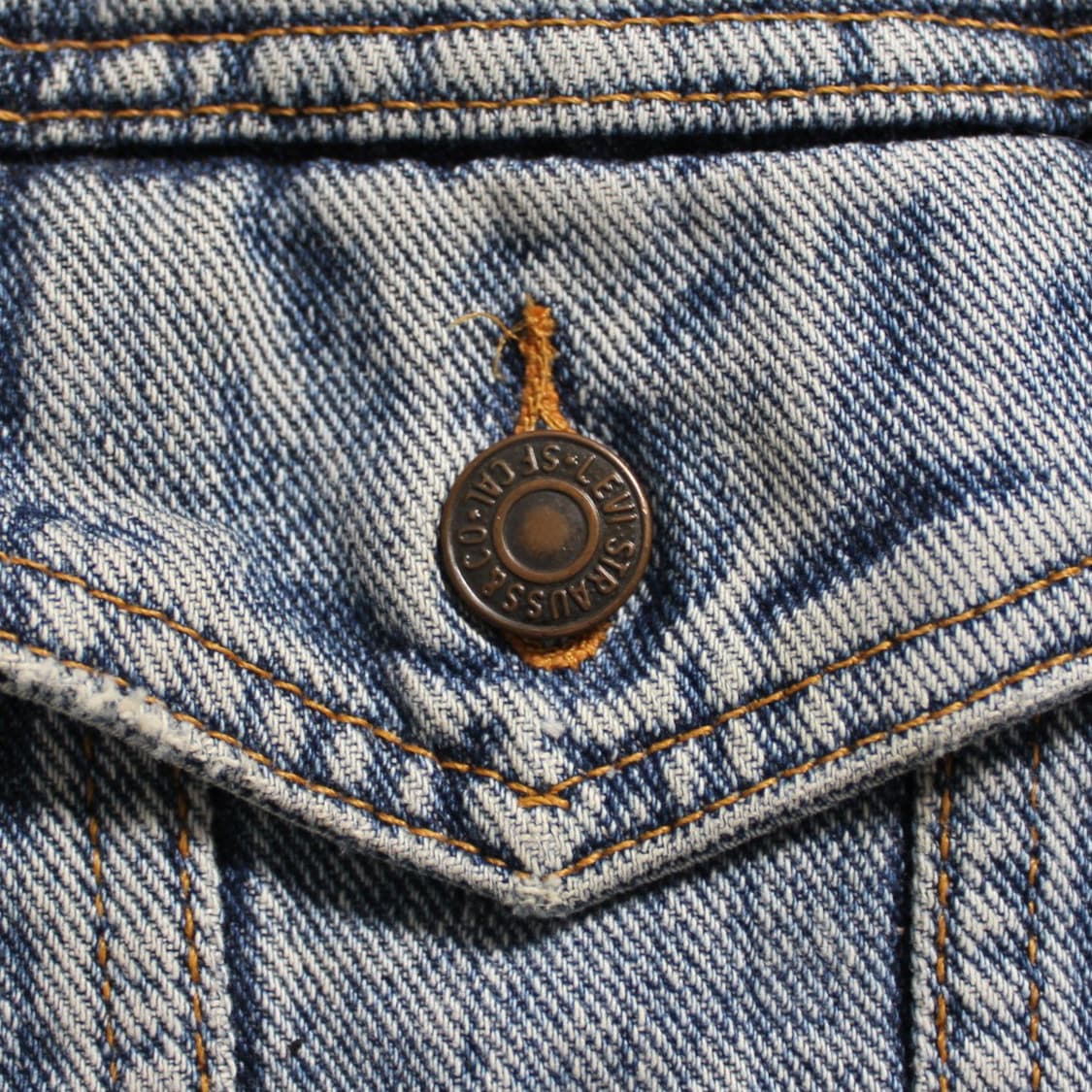 90's Levi’s 리바이스 라이트워시 데님 자켓(USA) L039 상품이미지5