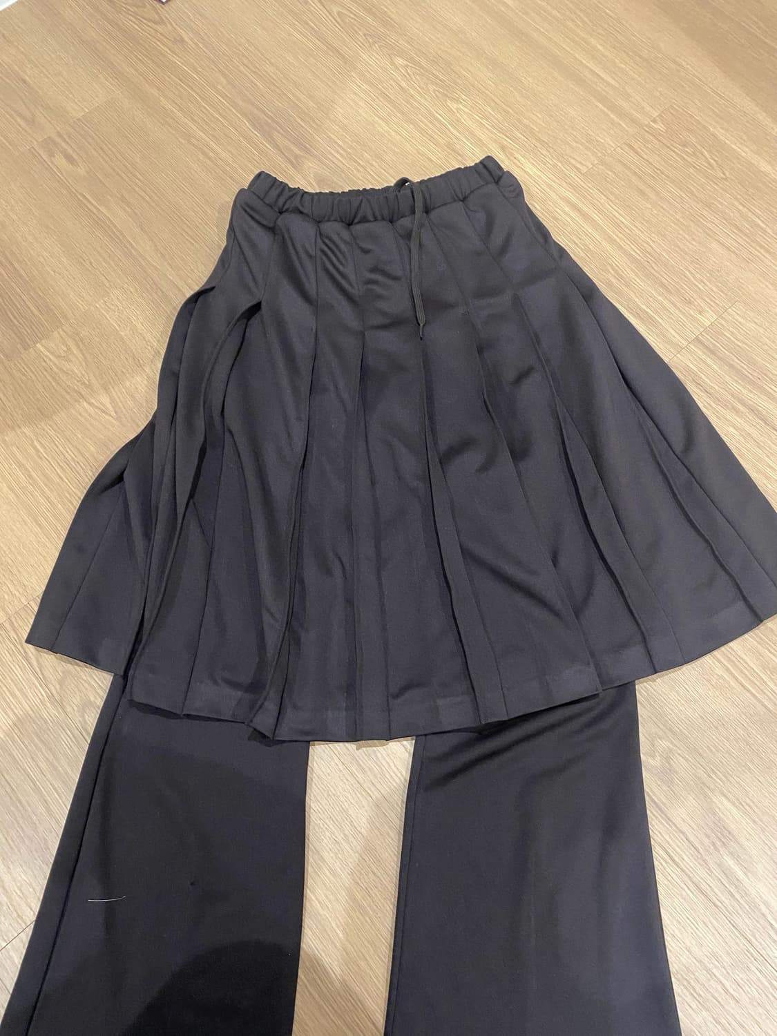 노컨텐츠(브라운)져지스커트바지 상품이미지1