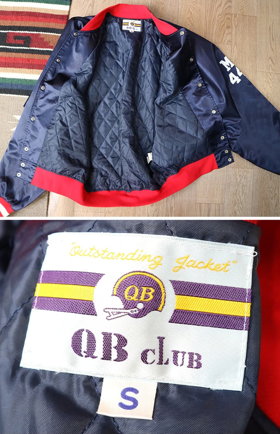 일본판 80~90s 아메리칸 풋볼 클럽 빈티지 바시티 자켓

 상품이미지9