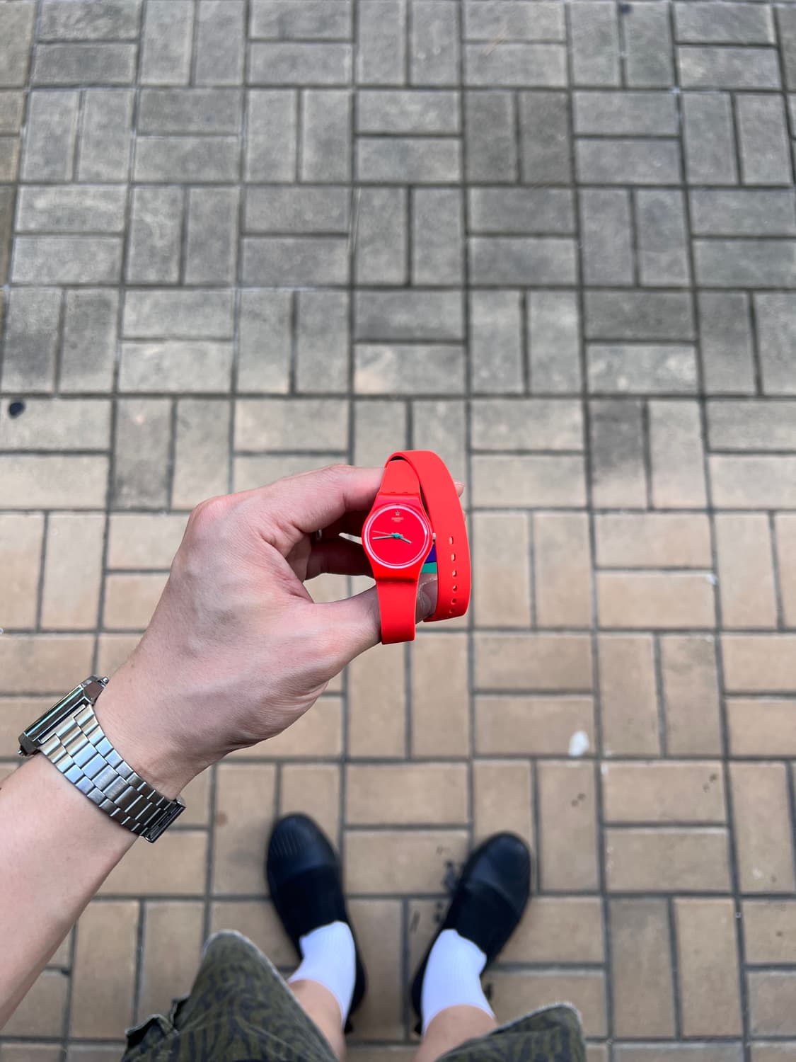 Swatch 스와치 CAMORANGE 더블 스트랩 쿼츠 상품이미지1