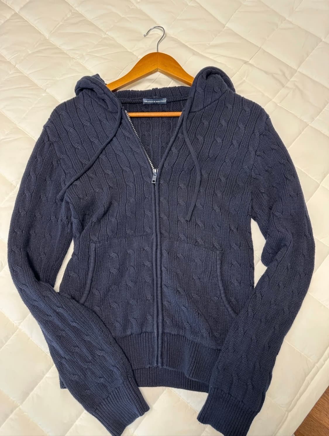 브랜디멜빌 니트후드집업 상품이미지1