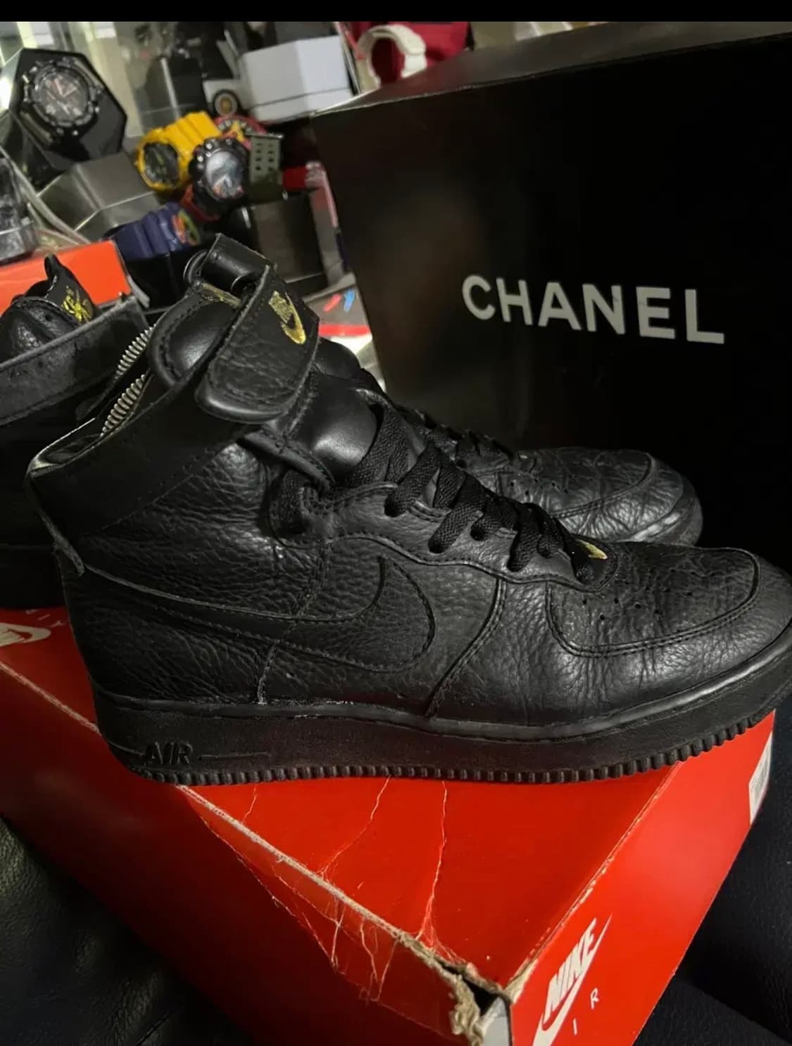 나이키 에어포스1 하이 검/금 1995년 270 상품이미지6