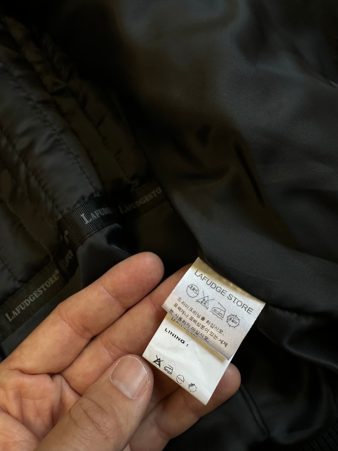 라퍼지스토어 가죽 바이커 블루종 M 상품이미지5