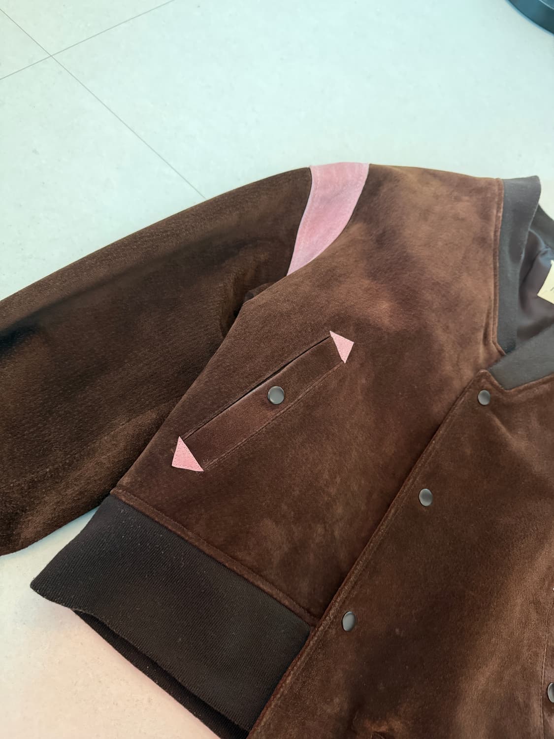 스웨이드 바시티자켓 상품이미지2