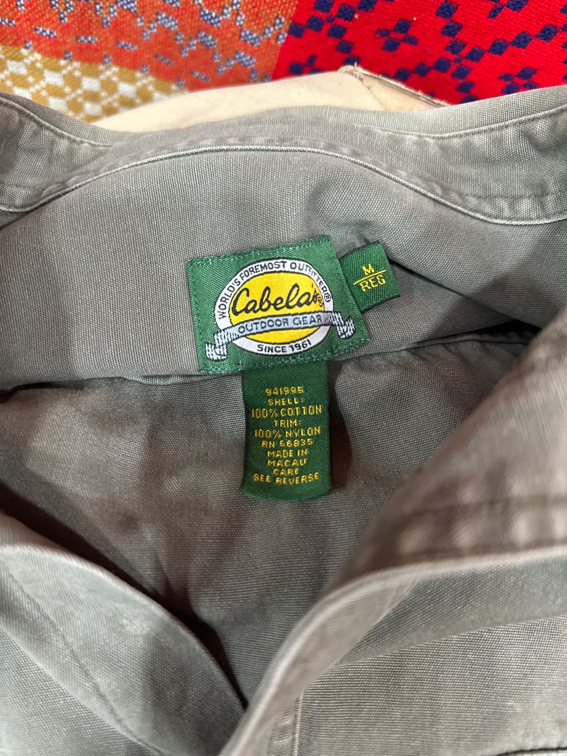 카벨라스 빈티지 헌팅 셔츠. 105 상품이미지3