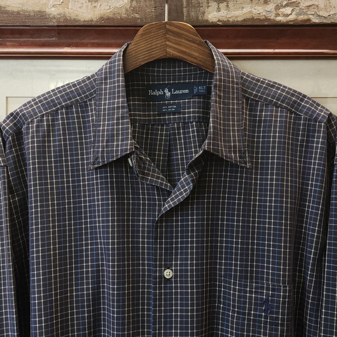 90s 폴로 랄프로렌 체크셔츠 빅사이즈 포켓셔츠 xl 상품이미지3