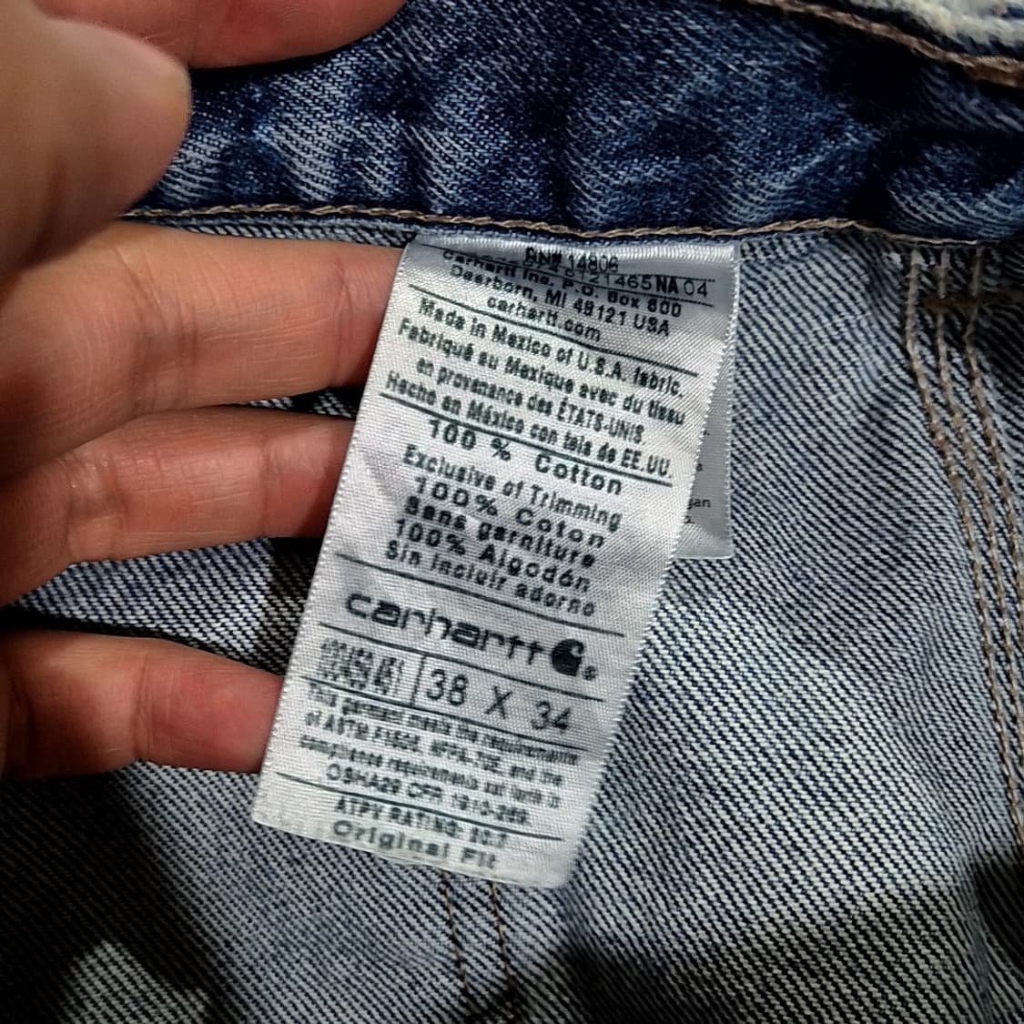 칼하트 FR데님 카펜더 팬츠 상품이미지8