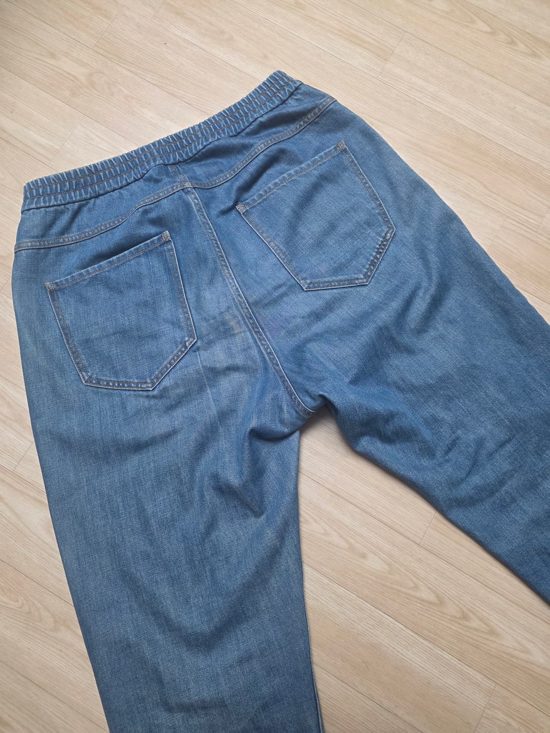 준지 하리밴딩 데님팬츠 청바지 46 - 허리45, 총장99 상품이미지4