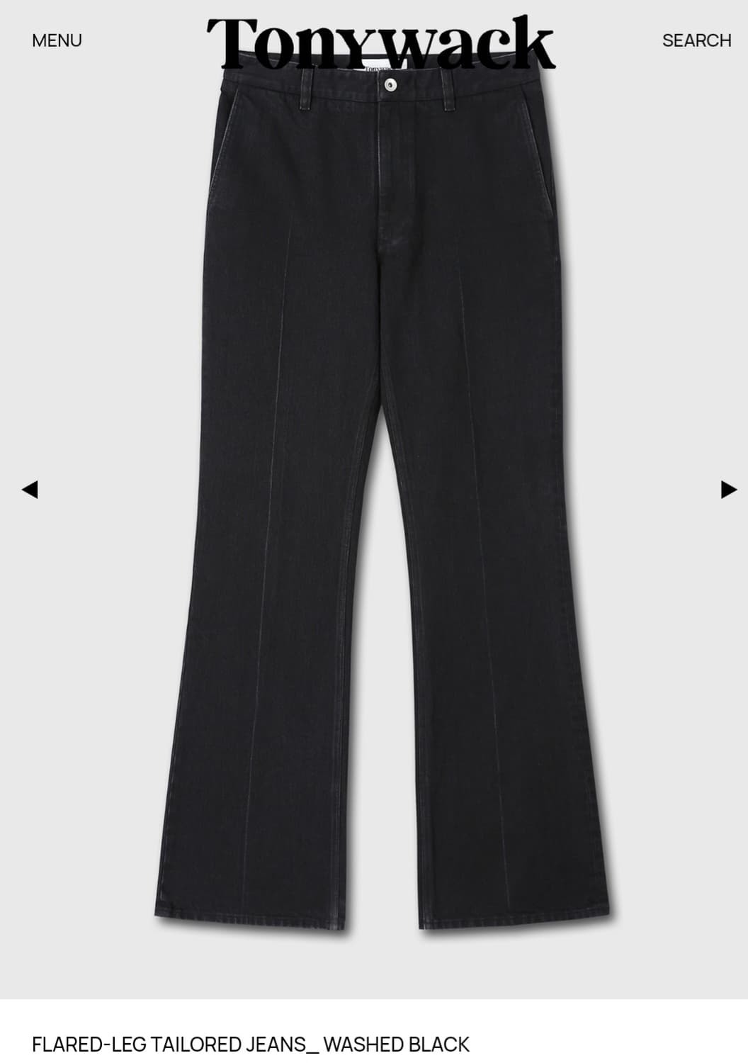 토니웩 FLARED-LEG TAILORED JEANS_ WASHED BL 상품이미지2