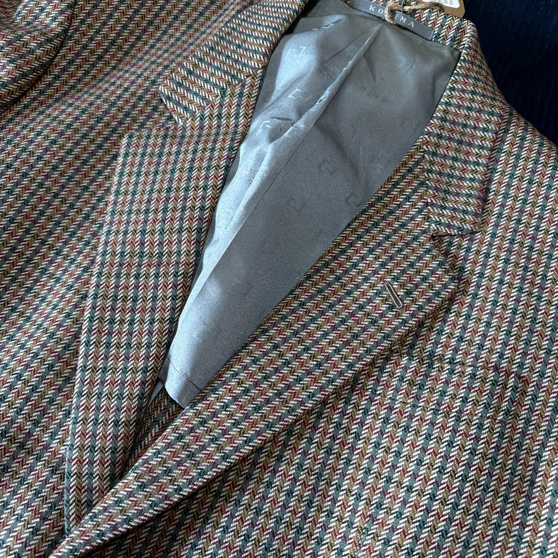 80‘s 코지마 맨즈 트위드 울 자켓 95-100 상품이미지2