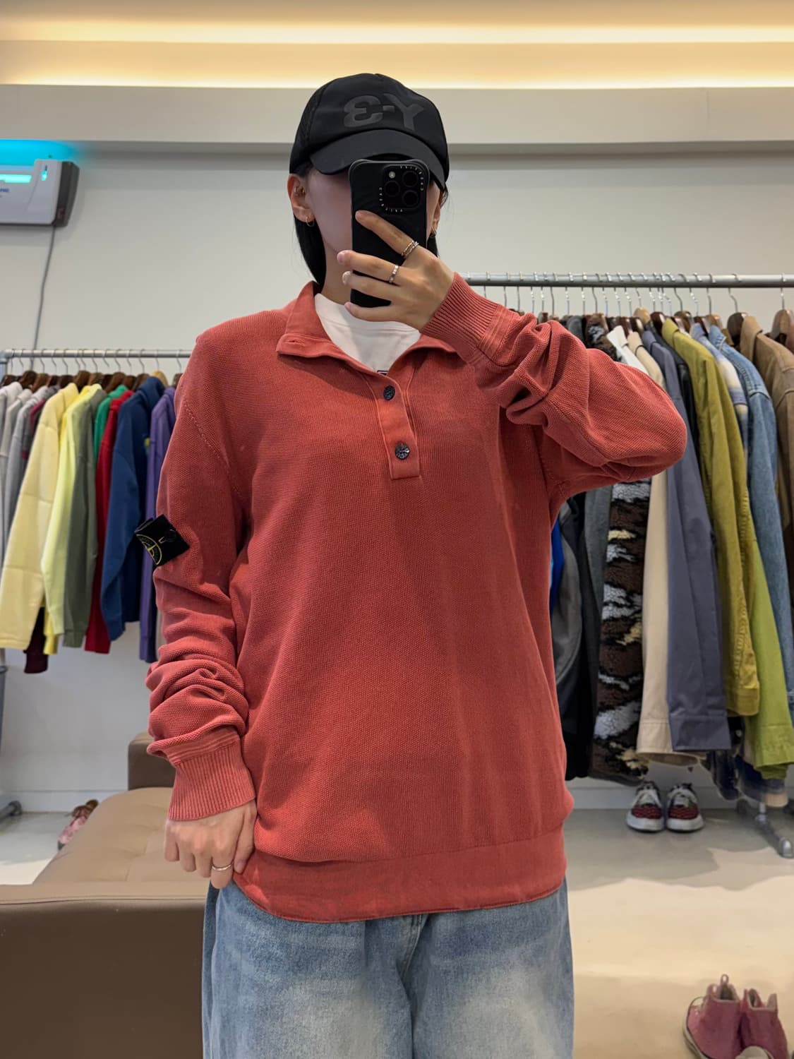 스톤아일랜드 패치 로고 하프버튼 슬리브 상품이미지7