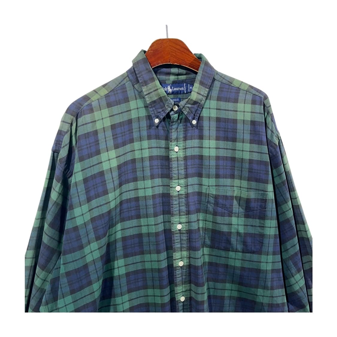 [POLO] 90s 폴로랄프로렌  the Big Oxford 체크 셔츠 상품이미지3
