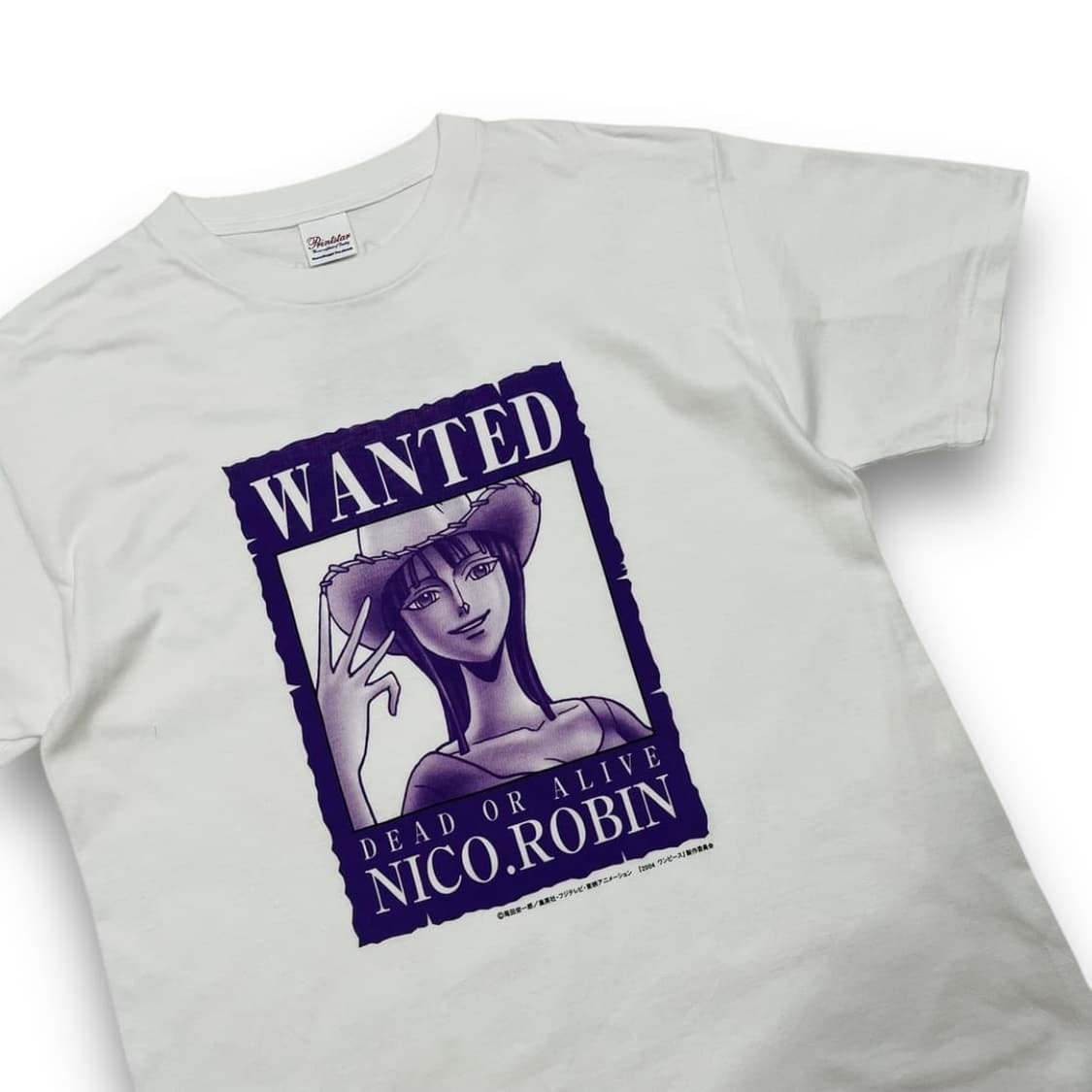 원피스 2004s 니코 로빈 현상금 포스터 레어 빈티지 티셔츠 상품이미지2