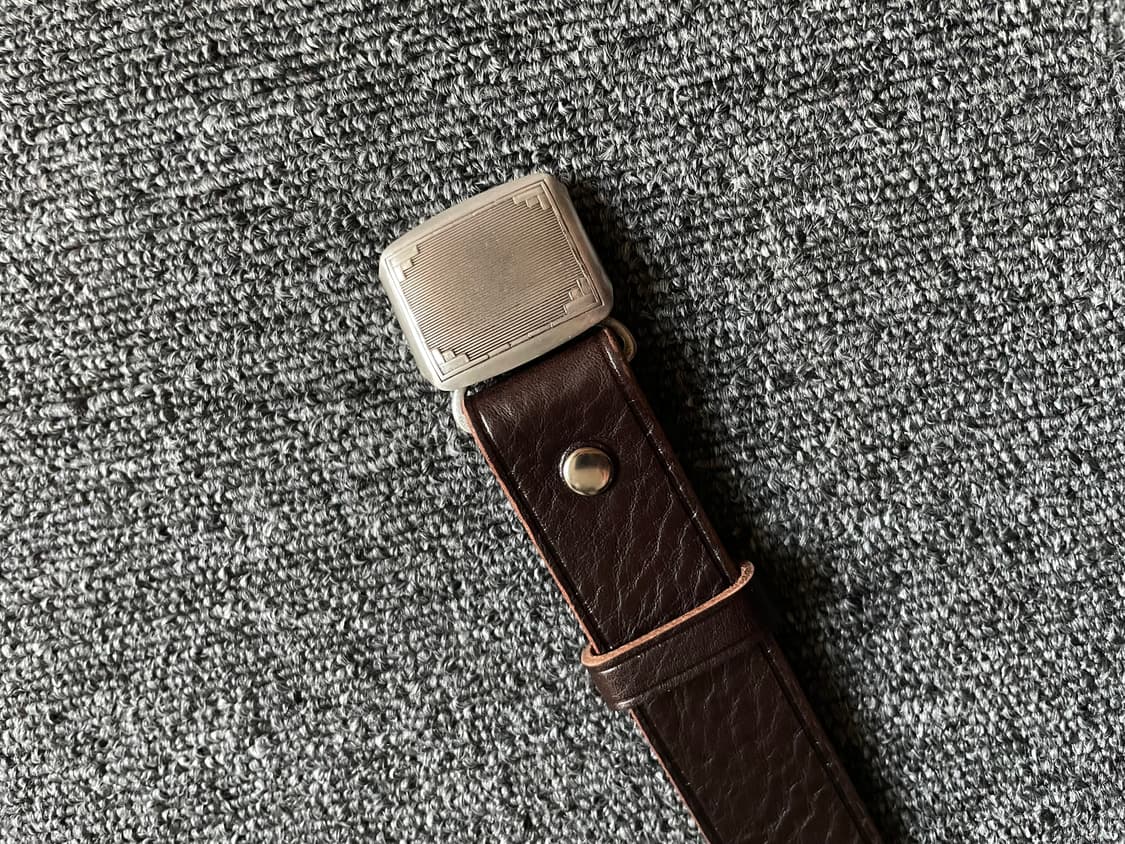 피그벨 히콕 벨트 다크브라운 실버 32(1사이즈) 미사용품 상품이미지2