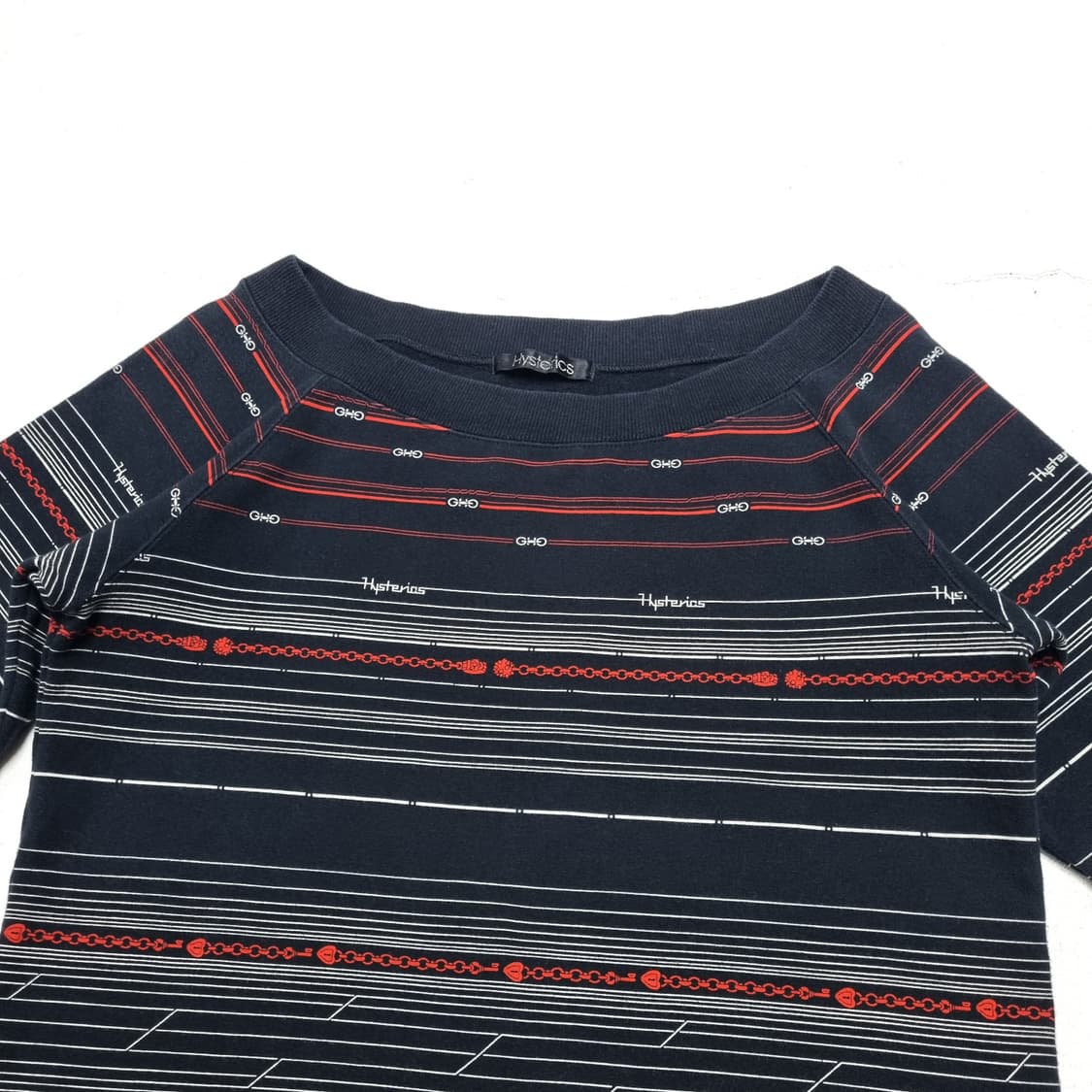 Hysteric Glamour 체인링크 크롭 맨투맨 - Free 상품이미지3