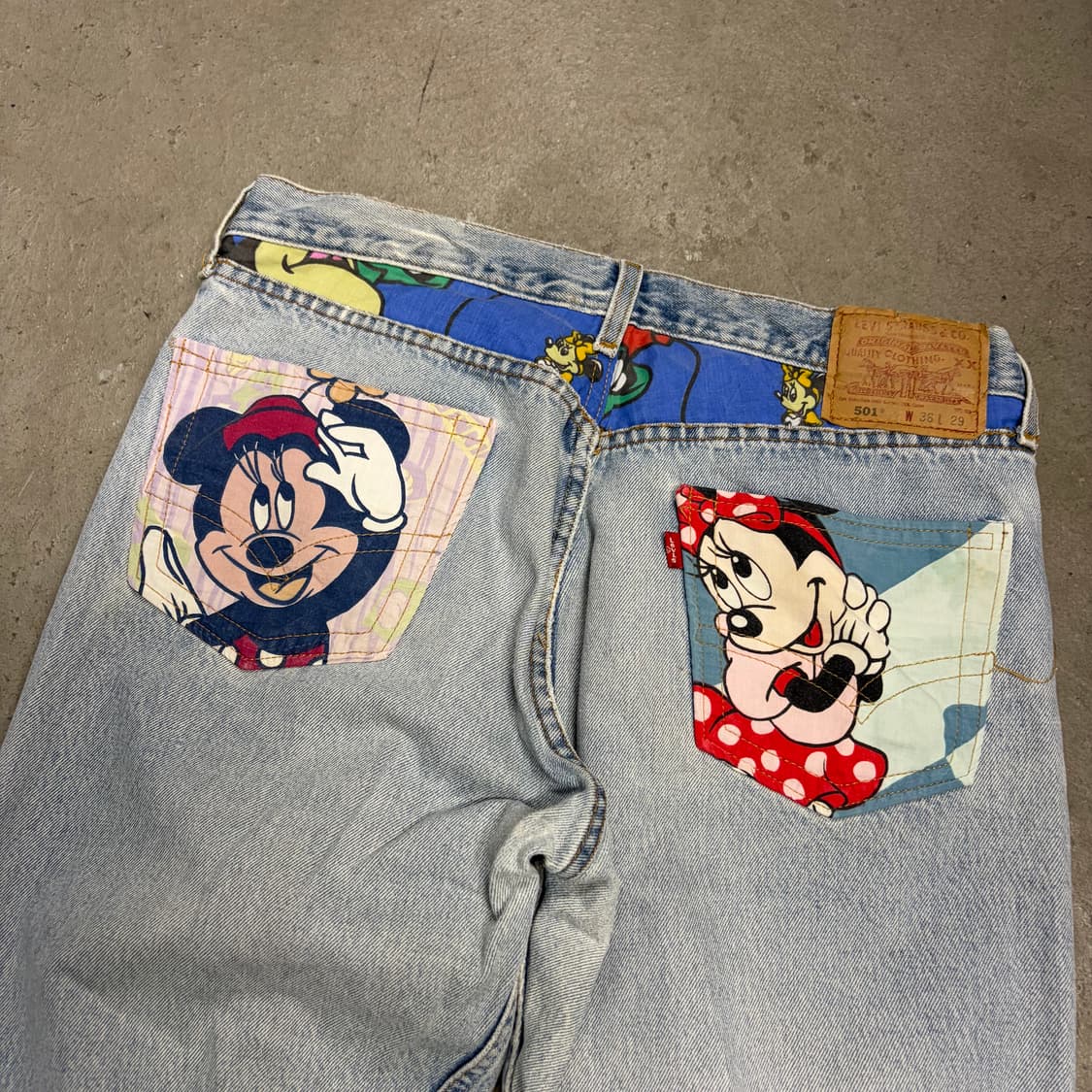 리바이스 501 미키마우스 커스텀 청바지[1835] 상품이미지2