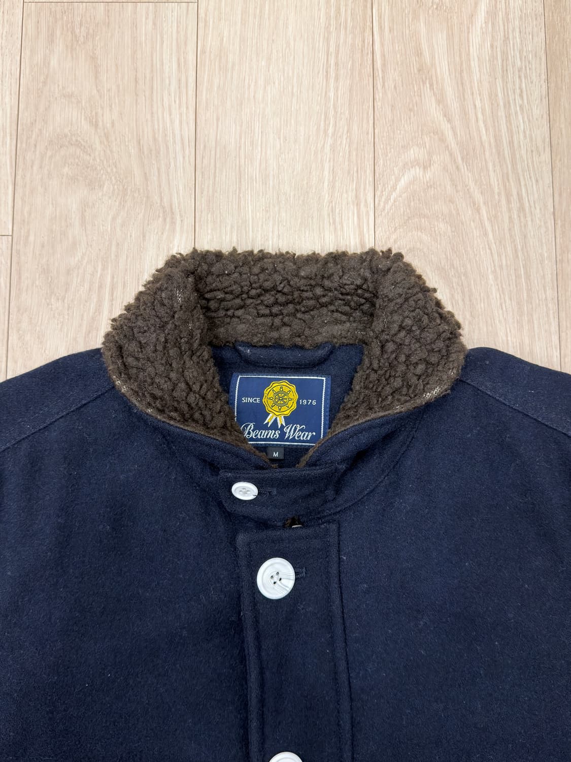 BEAMS 빔즈웨어 셰르파 자켓 M 네이비 상품이미지3