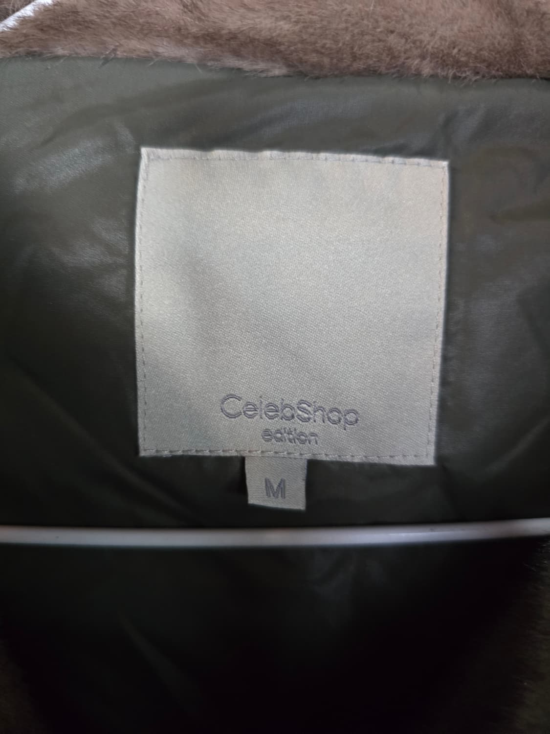 CelebShop Edition 브라운 후드 밍크스타일 자켓 상품이미지4