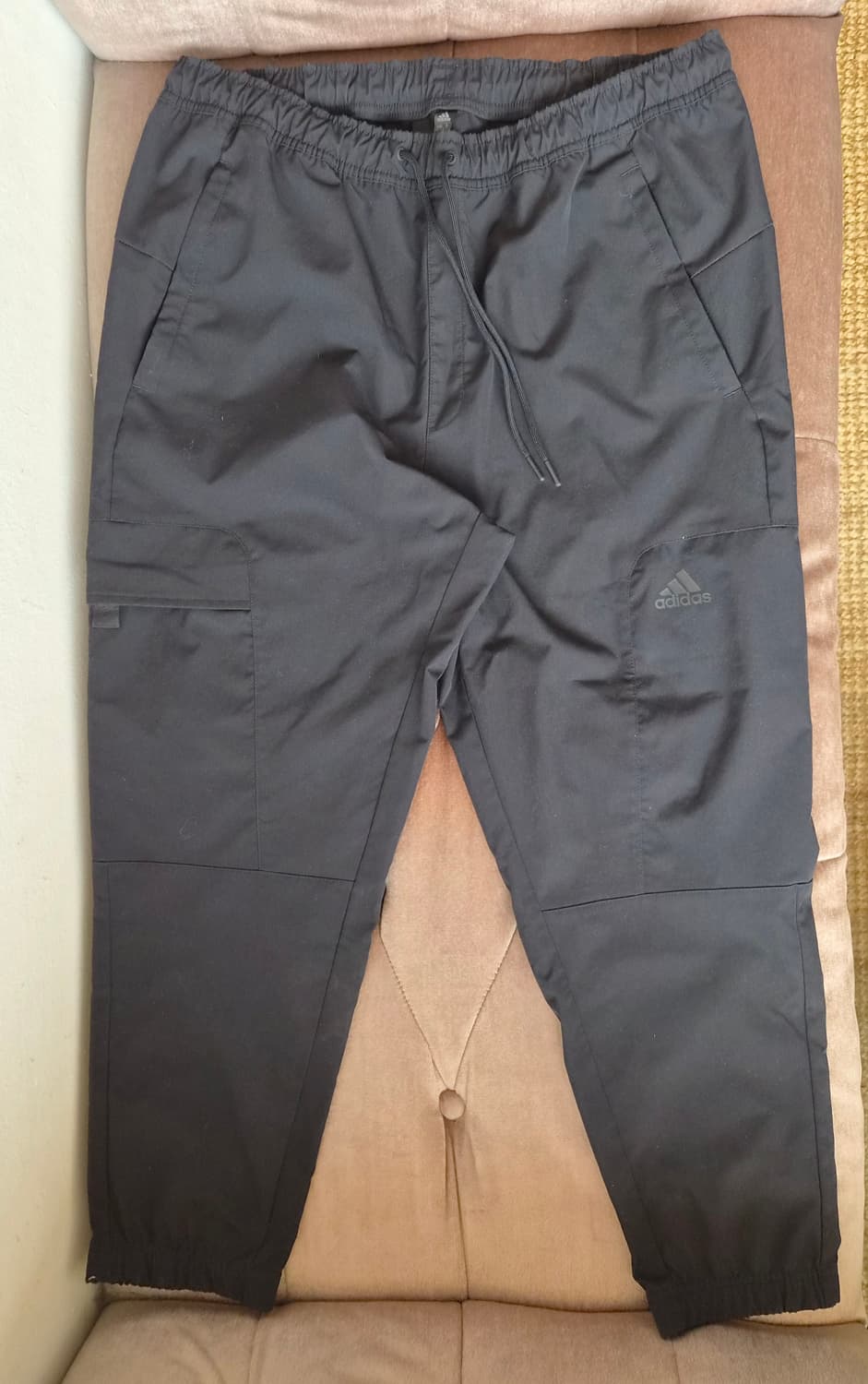 아디다스 남성  블랙 밴딩트랙팬츠
 상품이미지2