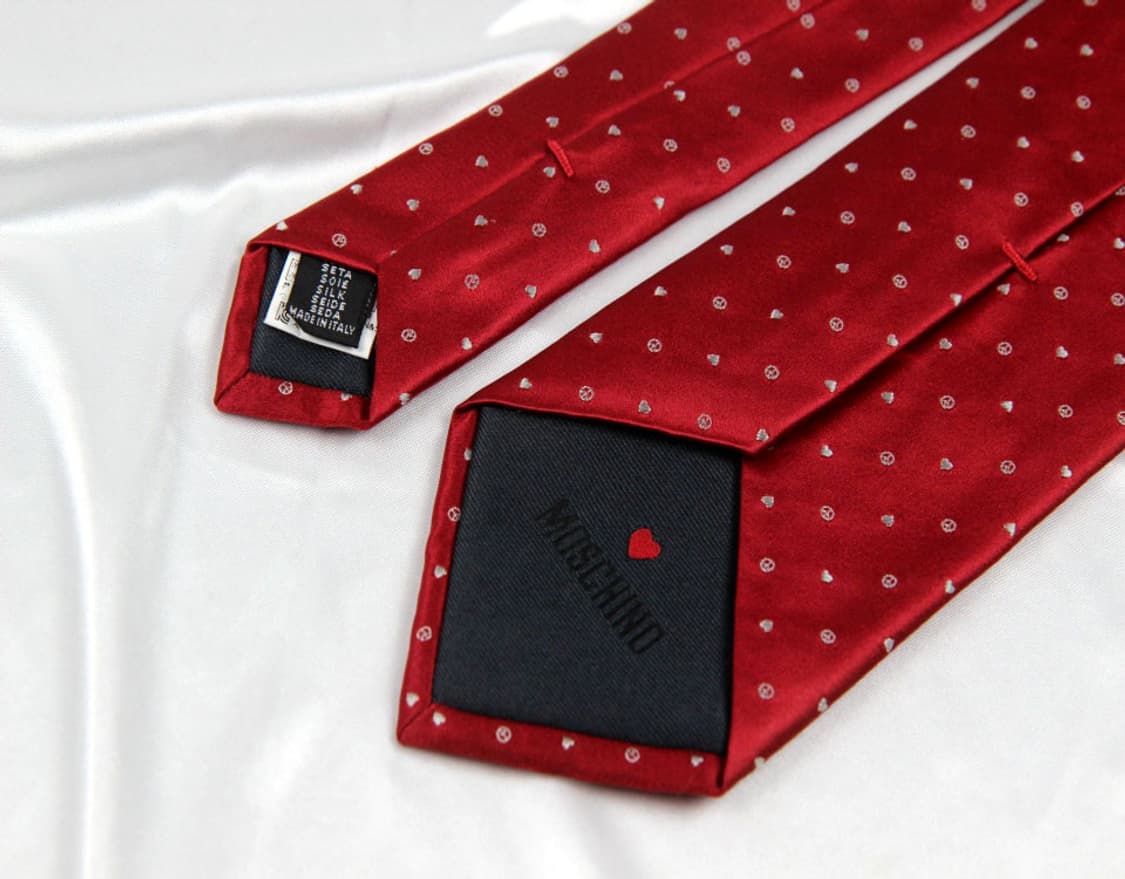 모스키노 8cm 미사용 S등급 신형 남자 명품 넥타이 상품이미지4