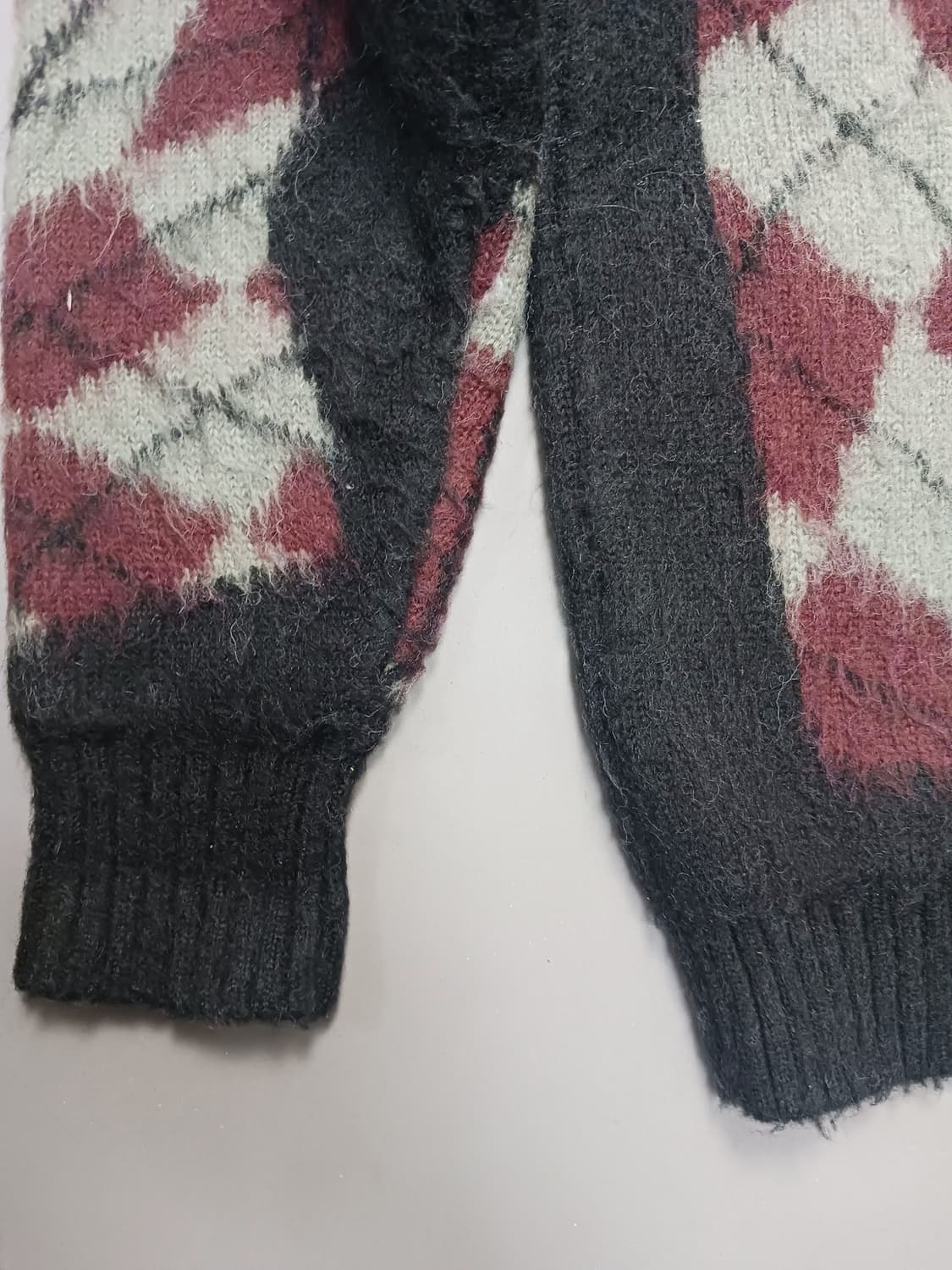 [M] 글랙 마블 아가일 풀오버 니트 상품이미지9