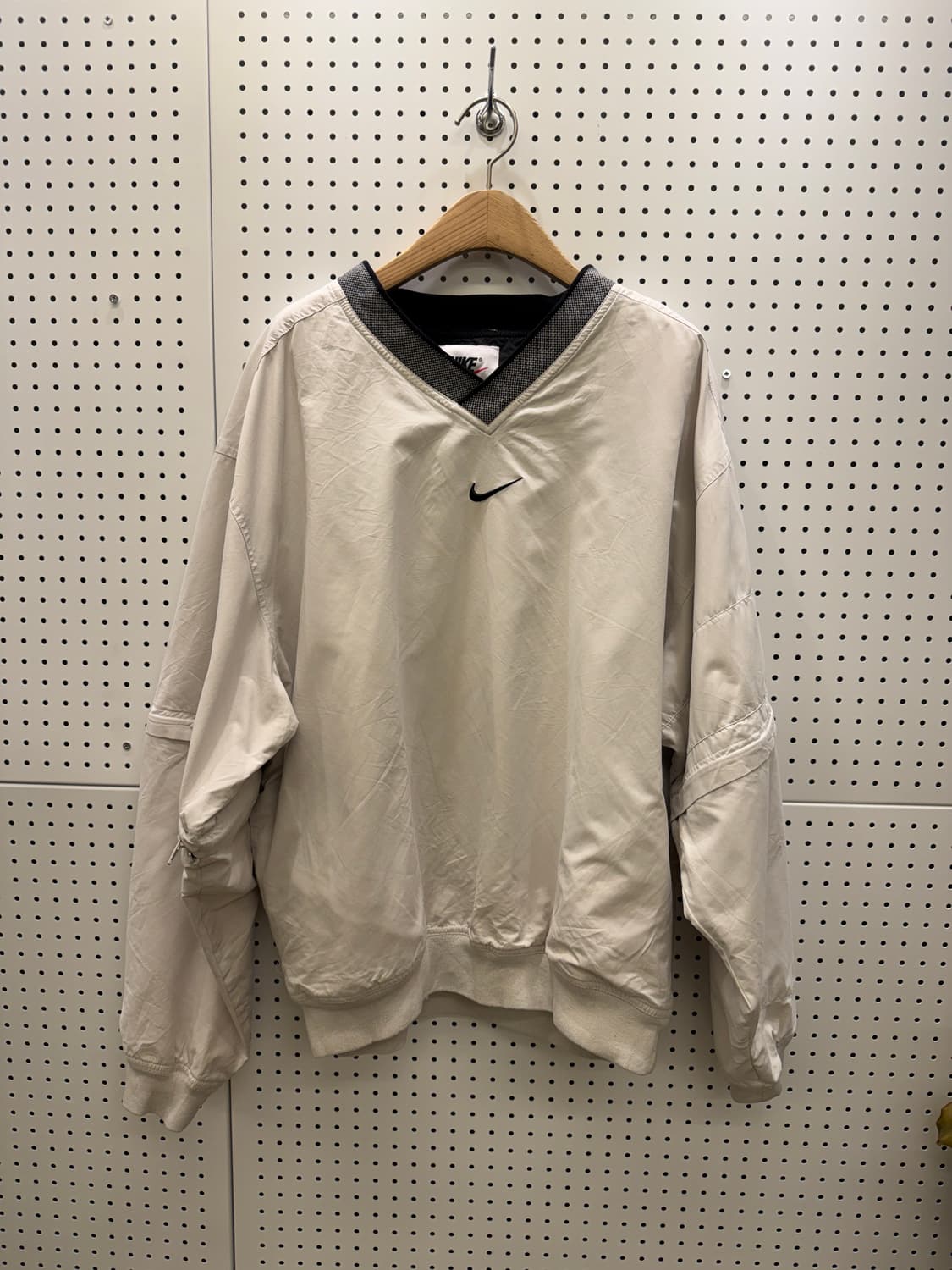 90s 나이키 센터 스우시 박시핏 우븐 웜업 U30 상품이미지2