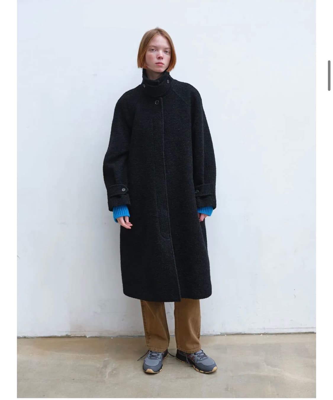엔조블루스 발마칸 코트 Black 상품이미지2