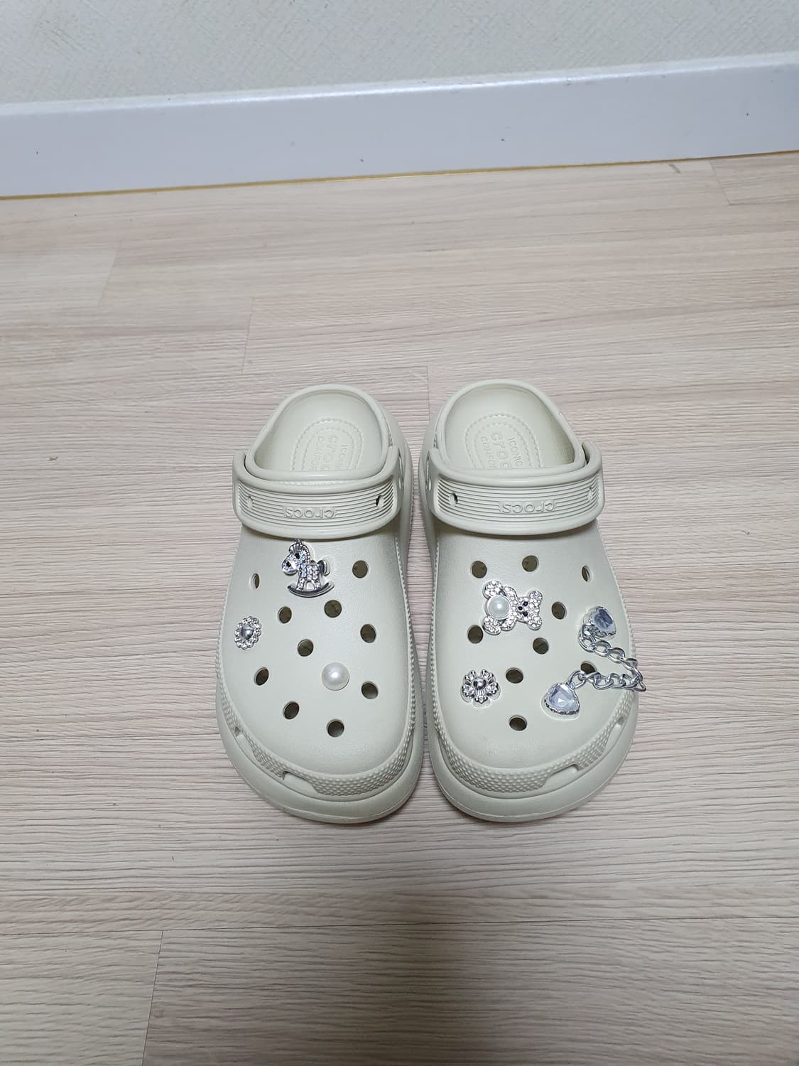 크록스 플랫폼 클로그 아이보리 230 상품이미지3