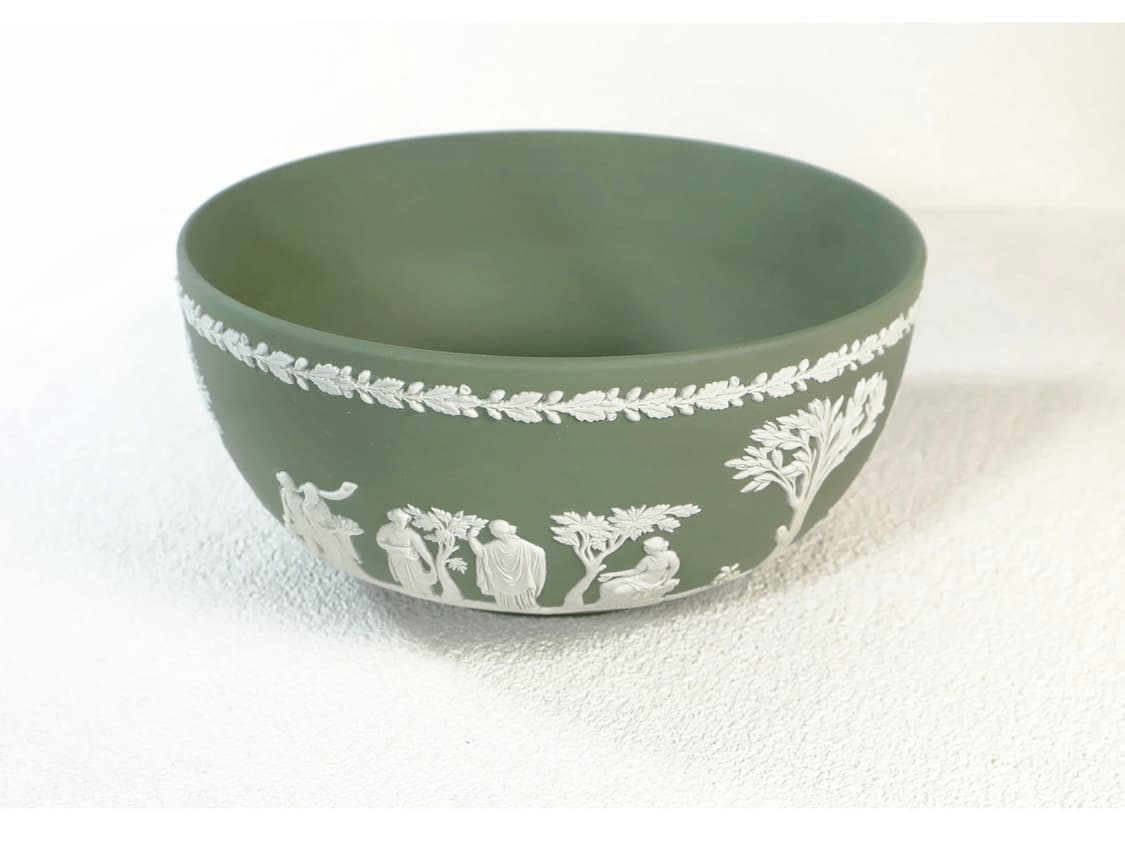[영국엔틱] 웨지우드 제스퍼웨어 세이지그린 라지 서빙볼 장식소품 상품이미지4
