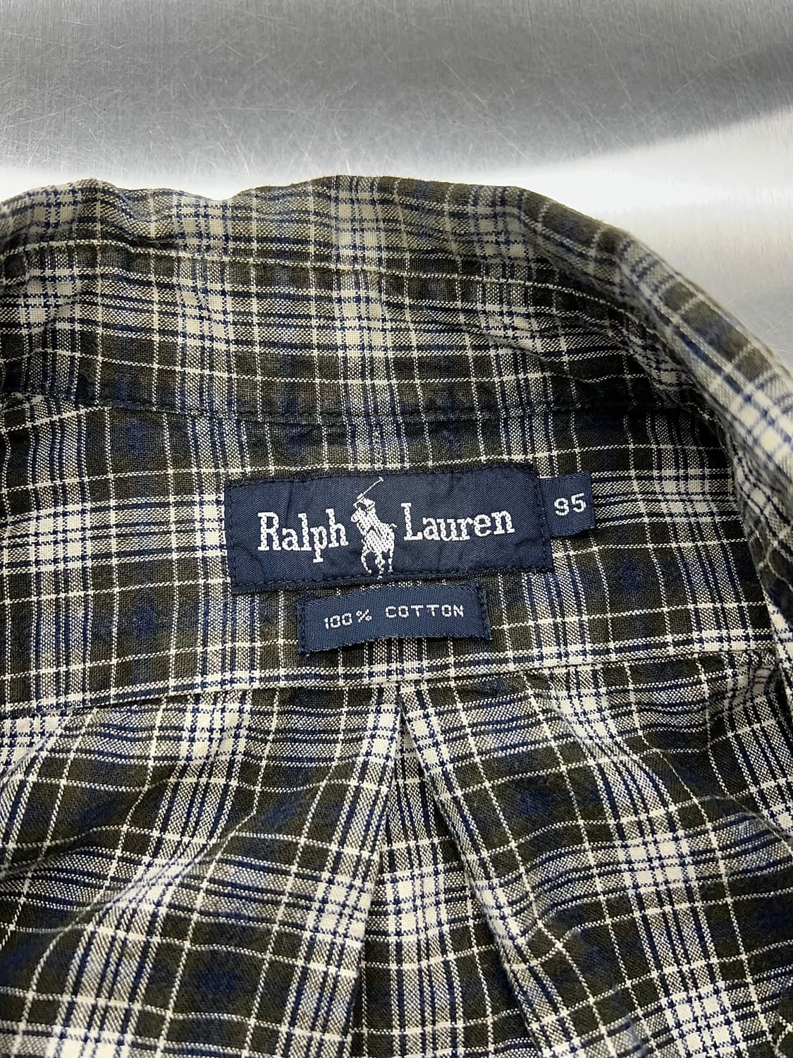 랄프로렌 모던 블랙워치 베이지 포니 클래식 셔츠 상품이미지7