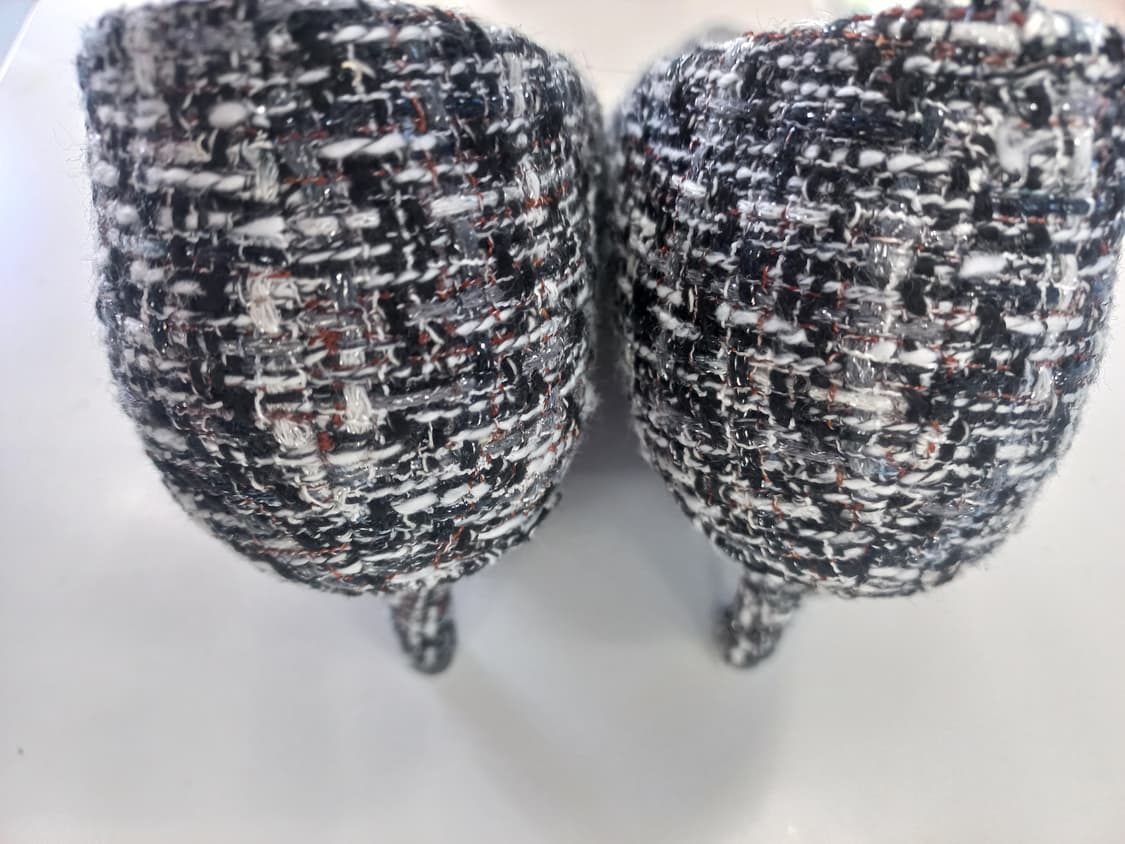 새상품)CHAAKAN 트위드 뾰족코 힐 235 상품이미지1