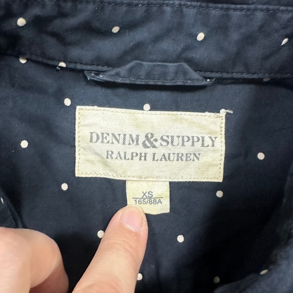 ✨ (바배) 폴로 데님앤서플라이 땡땡이 셔츠  상품이미지3