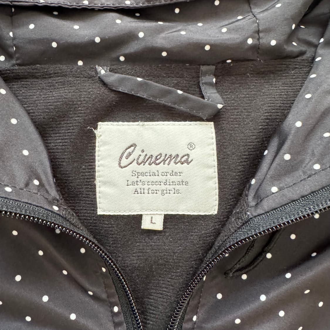 CINEMA 일본빈티지 땡땡이 바람막이 빈티지바람막이 나일론 L 44 상품이미지4