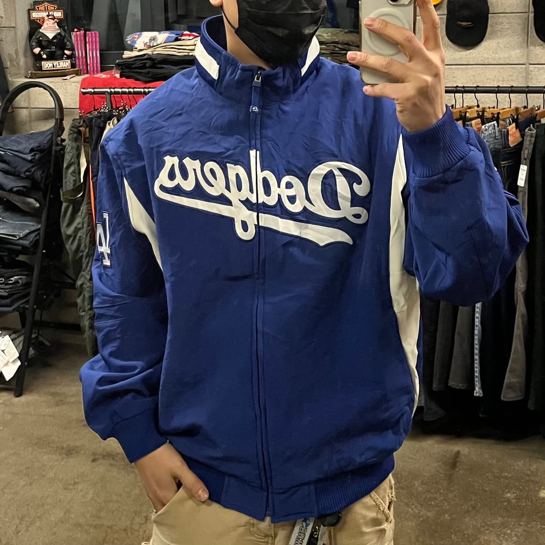 마제스틱 LA다저스 베이스볼 자켓 (110) 상품이미지5