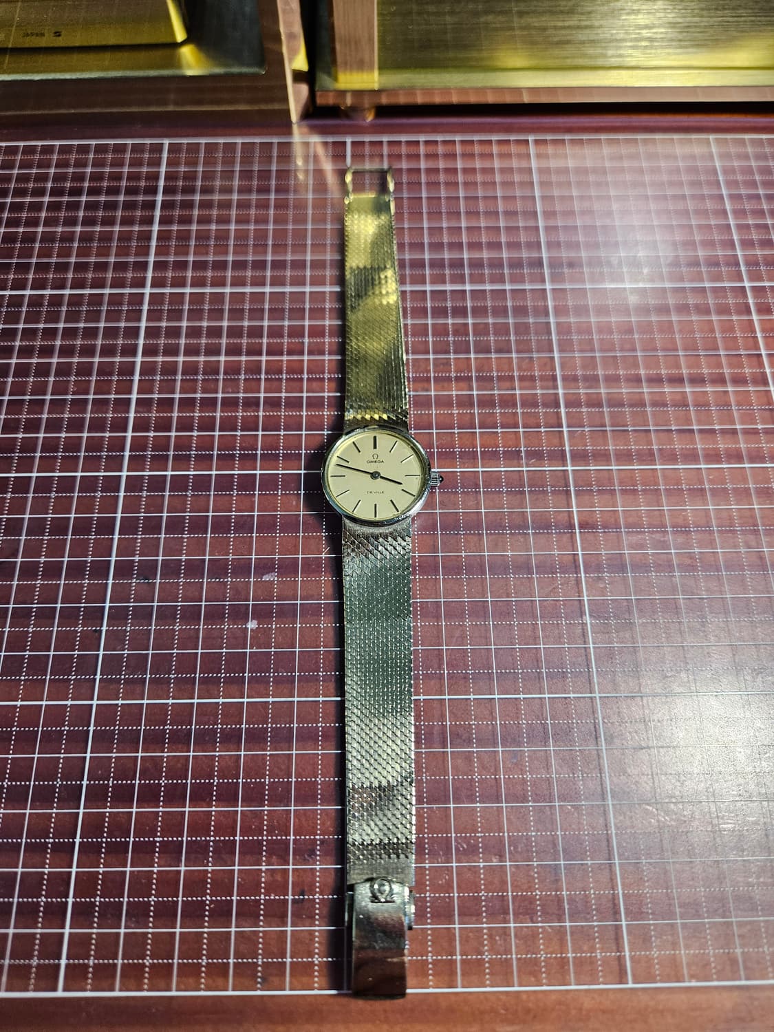 오메가 빈티지 드빌수동 24mm 메쉬 시계 상품이미지4